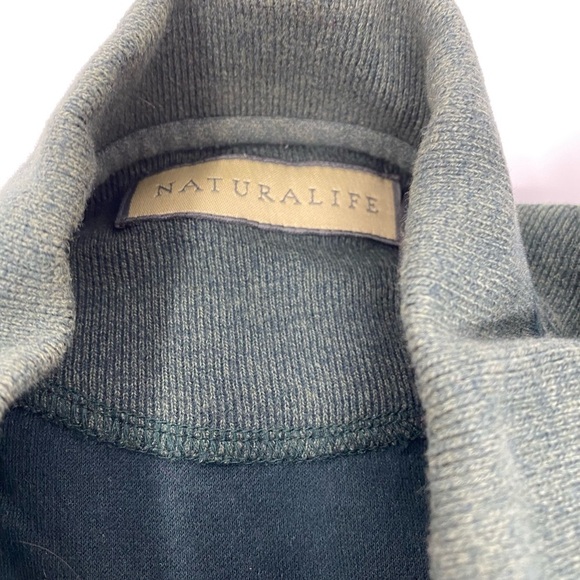 Mens Naturalife 100% Cotton Long-sleeve Ribbed Shirt Size Large - Picture 2 of 8